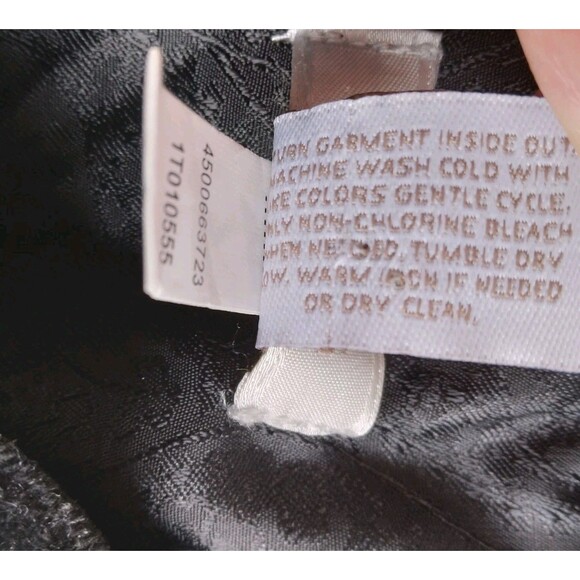 Chicos Jacket Black Velvet Coat Longline Military Steampunk Women's Size 2 - Picture 8 of 14